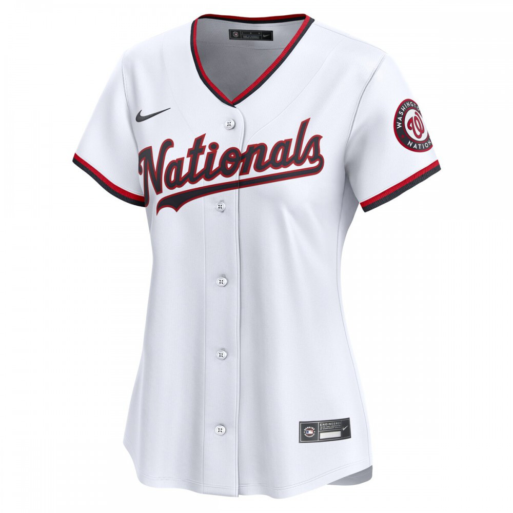 Washington Nationals Women's #1 Mom Home Limited Jersey - White-Pro Kit Vault | Brand New 26/27 Sports Jerseys